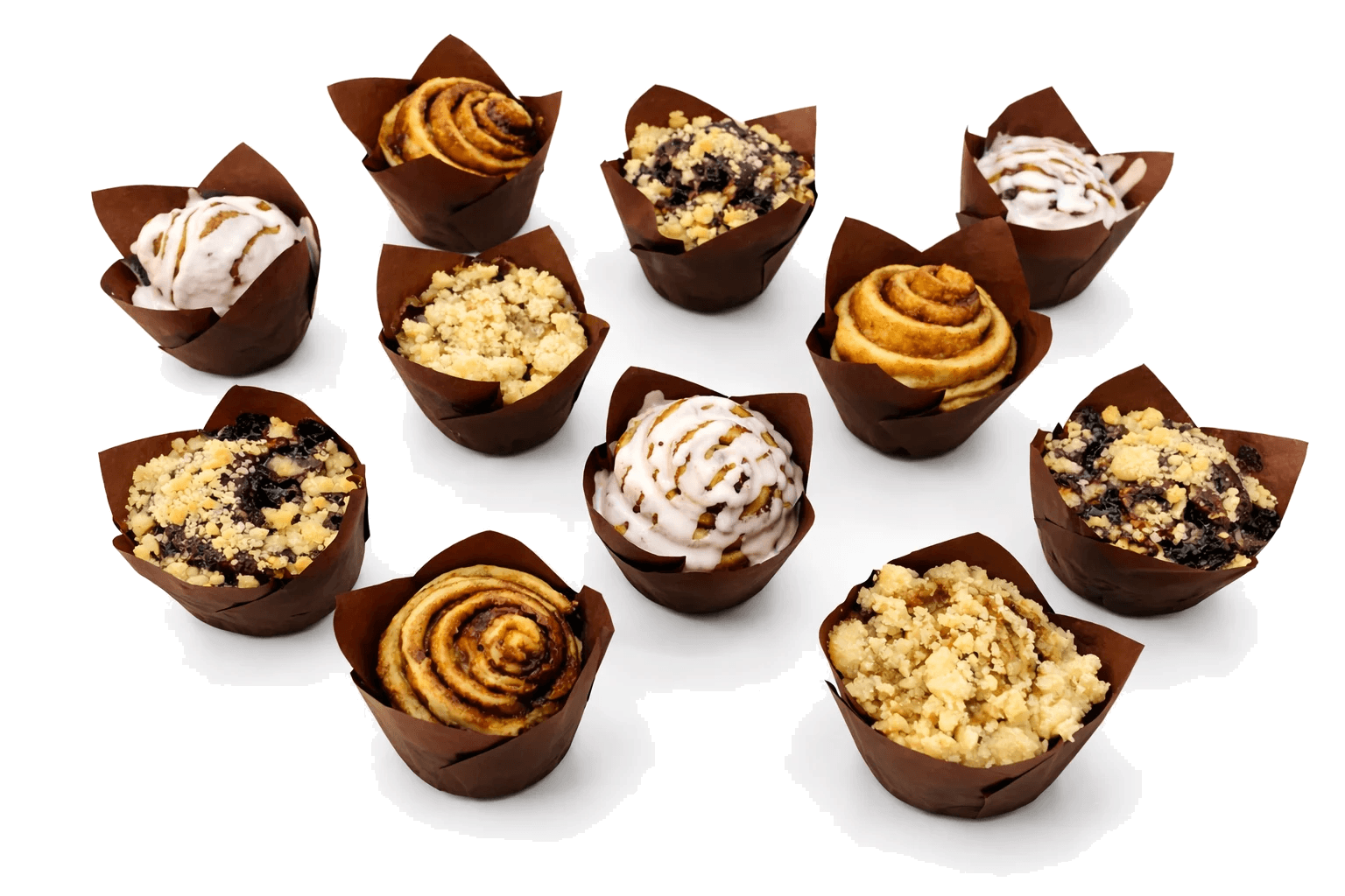 A selection of handmade muffins for a Shabbos gift box
